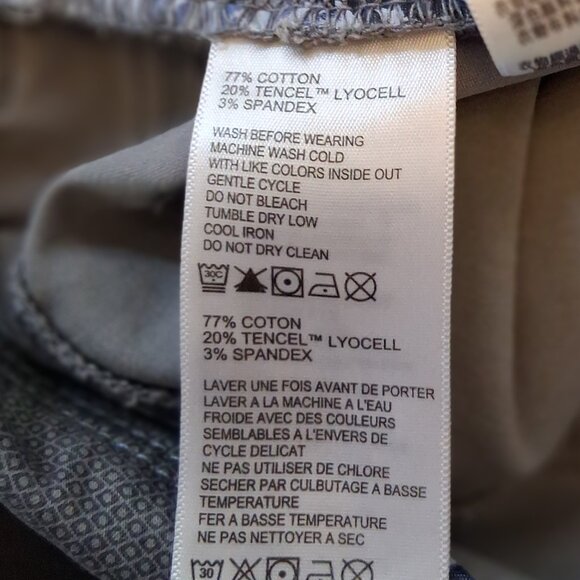 Tommy Bahama Chino Pants Men 36 x 30 Grey Baumwolle Cotton - Picture 6 of 7